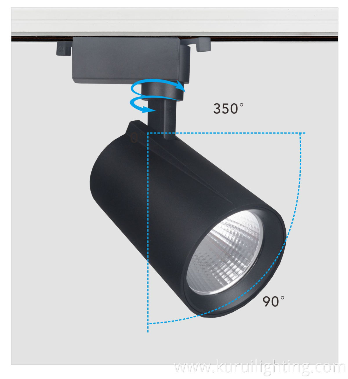 Adjustable 30W Design Lighting Aluminum Metrial White/Black Magnetic Spot Tracklight